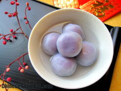 Purple Sweet Potato Dumpling (Tang Yuan)