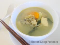 Bok Choy Fish Head Tofu Soup